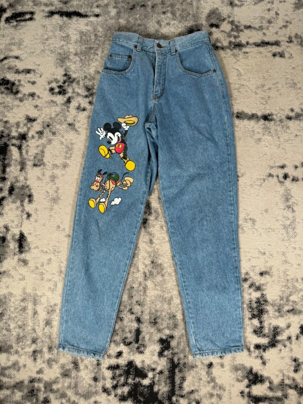 Vintage 80s Made in Canada Disney Mickey Blues Western Mommy Denim Jeans